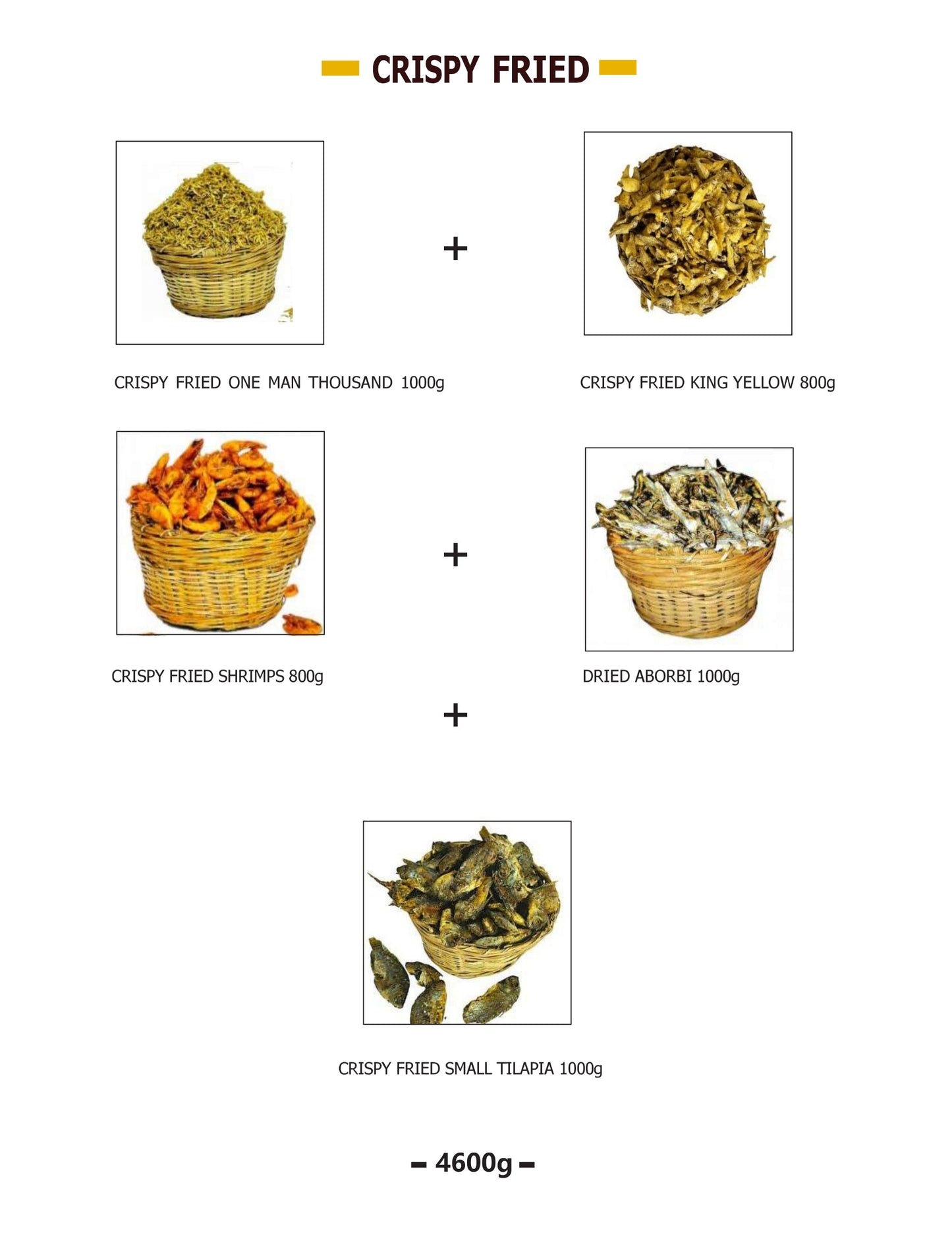 CRISPY FRIED COMBO Pack (4600g)