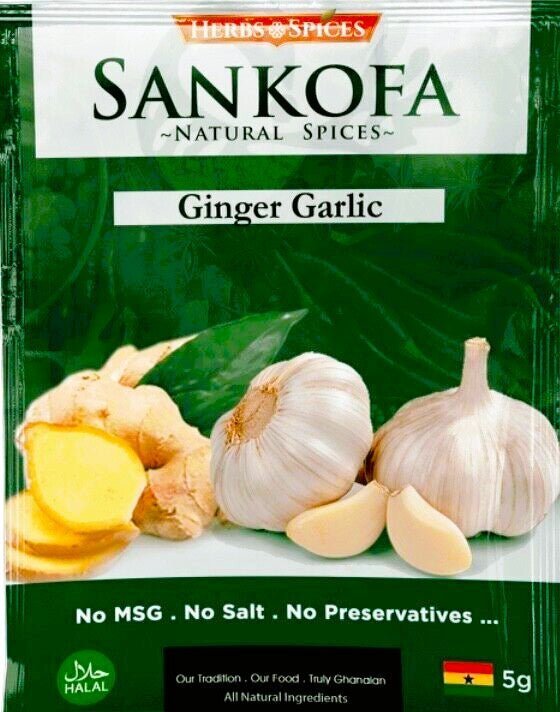 Sankofa Natural Spices 10 Sachets (100% Natural) - £0.75p per Sachet